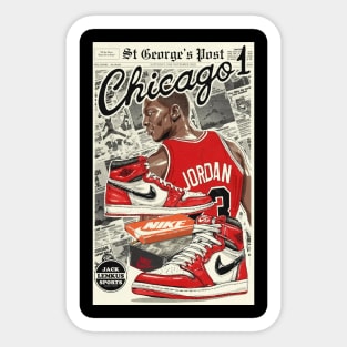 BASKETBALLART - CHICAGO JORDAN Sticker